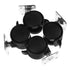 4pcs Swivel Caster Wheels 1-inch with Brake Plastic Replacement Wheels for Office