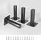 Masendelk Black Furniture Legs 4 Inch / 100mm, 4pcs Modern Sofa Legs Cabinet