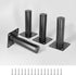 Masendelk Black Furniture Legs 4 Inch / 100mm, 4pcs Modern Sofa Legs Cabinet