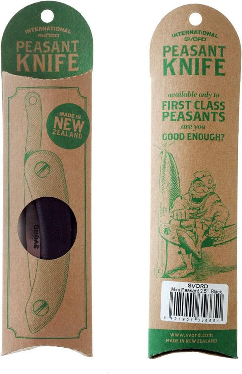 Svord Mini Peasant Knife, Black