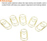 MECCANIXITY Heart-Shaped Paper Clip Fun Clips - Cute Decorative Bookmarks 1.2 Inch Gold Tone, Pack of 20