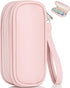 Teircno Tampon Holder for Purse, Portable Period Bag with Handle,Travel Pads Tampons Pouch,