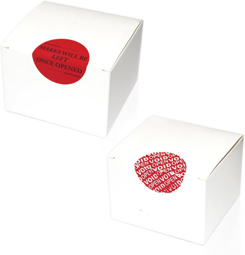 Solitary Walker 100Pcs Tamper Evident Security Labels, 2 Inch Diameter Red Stickers