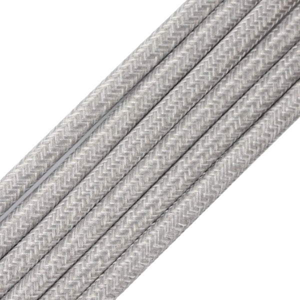 32.8ft Fabric Cloth Covered Round Wire,PRUNLLA Vintage 18/2 Industrial Electrical Lamp Cord,
