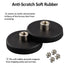 ULIBERMAGNET 4Pack Anti-Scratch Neodymium Magnet with Rubber Coated, Super Strong Magnetic Mounting for Tools