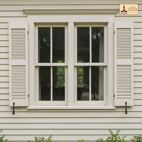 Iron Grill Window Shutter Dogs for Home Improvement