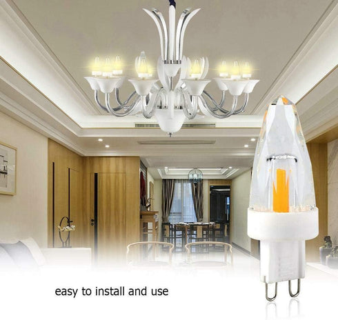 Lxcom Lighting G9 LED Light Bulbs 2W (15W Halogen Equivalent), Warm White 2700K, 6 Pack