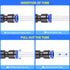 TAILONZ PNEUMATIC Blue Straight 2 Ways, 10MM Tube OD Push to Connect Tube Quick Fittings, Pack of 10