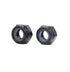 binifiMux 100pcs M3-0.5mm Pitch Black Nylock Nuts, Nylon Insert Self Locking Nuts for RC