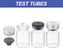 PATIKIL 5ml Sample Vials, 8 Pack Lab Empty Vials with Butyl Rubber Stopper, Borosilicate Glass