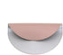 Round Mouse Pad 220x220x2mm, PU Leather Gaming Mouse Mat,Waterproof Non-Slip PU Smooth Mouse Pad Design for Office,Home and Travel (Pink/Silver) by GUBEE