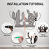 8 WADORN Cactus Toilet Paper Holder, Metal Cactus Plant Wall Mounted Toilet Paper Storage for Extra Rolls Funny Toilet