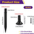SATUY 10 Pcs Solar Light Ground Stakes Kit, ABS Plastic Ground Stakes & Round Bases with Mounting Screws Replacement
