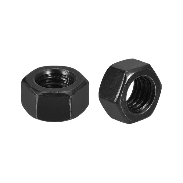 Hex Nuts (5/8"-11) 25Pcs - Carbon Steel Coarse Thread Black Oxide Hexagon Nut Hardware for DIY Home Repair