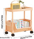 Generic Rolling Book Cart | Multi-Layer Cosmetics Storage Cart - Deskside Rolling Storage Rack - for Home Bathroom