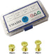 YMAISS Brass Plated Chicago Screws 90 Sets, 1/4, 3/8, 1/2in, Gold Binding Screw Posts for Bookbinding and Leather
