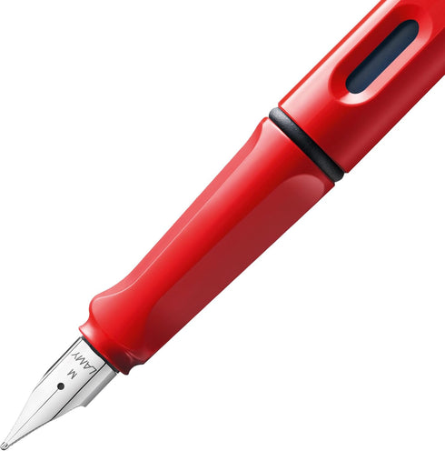 Lamy Safari Fountain Pen, Elegant Design, Cool Pens for Smooth Writing, Red Fine Point