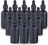 1 oz Dropper Bottle 12 Pack Black Glass Boston Bottles with Eye Droppers for Essential Oils