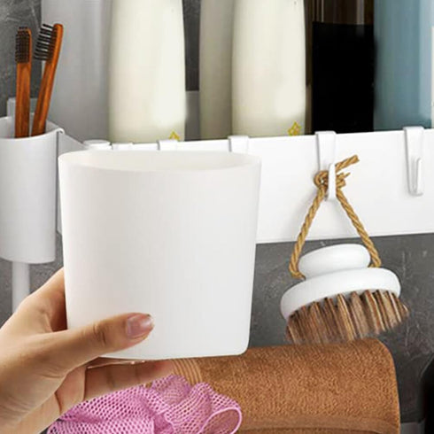 4pcs Zerodeko Hanging Cup Holder Rolling Cart Organizer Accessories Trolley Storage Basket Hanging Bucket Plant