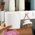 4pcs Zerodeko Hanging Cup Holder Rolling Cart Organizer Accessories Trolley Storage Basket Hanging Bucket Plant