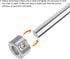 Shaft Collar 1/4" Bore 304 Stainless Steel Set Screw Collars, 1/2" OD, 1/3" Width for Wheel Barrow Axle, Machine Tools