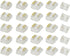 3-Pin 10mm COB LED Strip Connector Kit for Solderless Strip-to-Wire and Strip-to-Strip Joints (Pack of 25)