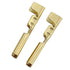 100-Pack 2.8mm Gold Female Spade Crimp Terminals with Insulating Sleeves, Self Lock Plug Electrical Cable Connectors