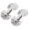 2PCS Metric & Imperial Screw Gauge, SAE Whitworth 55 Degree & Metric 60 Degree Thread Pitch Gauge for Industrial