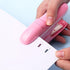 Stapleless Stapler, Compact No Staple Binding Tool, Up to 8 Sheets Binding (Pink)