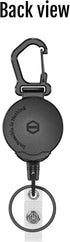 MNGARISTA Retractable Keychain - Heavy Duty Carabiner Badge Holder with 31.5” Steel Retractable Cord