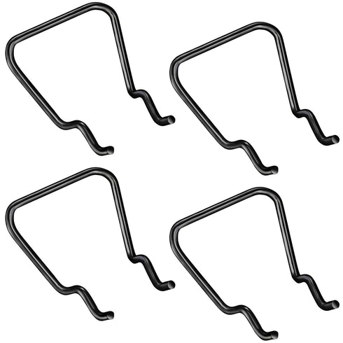 30 Pieces Pegboard Plier Holders, Black Double Loop Stainless Steel Pegboard Hooks for Shop Display