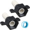 Dreyoo 1/2 Inch x 14 NPT x 1/2 Inch Barb Straight Swivel Adapter, RV Water Pump Fittings, 2 Pcs
