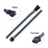 BTF-LIGHTING 10 Pairs 4pin SM JST 15cm Cable Female/Male Connectors for LED Strip RGB 5050 3528