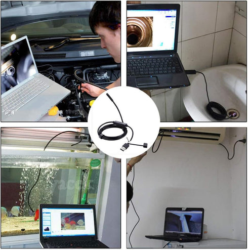 Ihong Endoscope, Android OTG 1.5M Waterproof Snake HD Video Borescope with USB Type-C, 6 LED Lights Security Cable