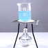 150ml Alcohol Burner Lamp, Glass Lab Bunsen Burners with 5 Replacement Wicks and 3 Funnel