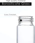 30Pcs 20mL Clear Glass Sample Vials, 5 dram Borosilicate Glass with Screwcap, PE Liner for Lab Liquid Sampling