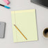 8.5 11, 50 24/Carton STAPLES Notepads, x Wide Ruled, Canary, Sheets/Pad