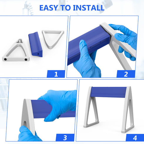 FOUR E'S SCIENTIFIC Laboratory Pipette Stand, Plastic Linear Holder for 7-8 Micropipettes (Pipettes Not Included)