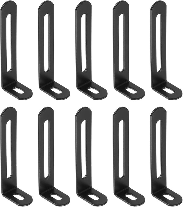 uxcell 20Pcs L-Shaped Brackets Corner Brace, 2.87"x0.94"x0.59" Corner Bracket Shelf Bracket Right