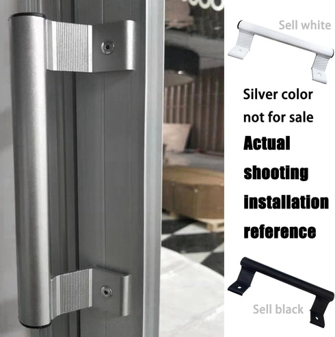 2PCS Replacement Sliding Door Pull, 8" Aluminum Sliding Glass Door Handle, Sliding Screen Door Handle for Home
