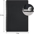 EUSOAR Graph Paper Spiral Notebook, B5 3Pack 7.3"x10.2" 120 Pages Hardcover Paper Notebook Journals, Wirebound Journal Sketch Notebook for Math and Science Students Engineering Artist Drawing by EUSOAR