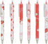 YYaaloa 12pcs Cute Strawberry Pens, Black Gel Ink Retractable 0.5mm Gel Pens, Fun Gifts for Kids Girls Boys