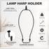 11 Inch 1" 2 Set PATIKIL Lamp Harp Kit with Tall Iron Finial, Heavy Duty Bracket with Standard Saddle & Finial