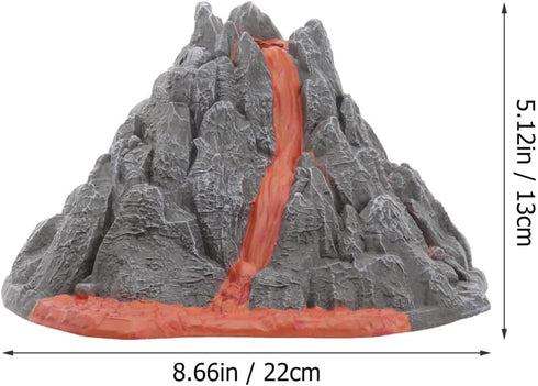 PVC Volcano Model - Unique Desktop Adornment for Home Decor and Gift Giving
