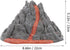 PVC Volcano Model - Unique Desktop Adornment for Home Decor and Gift Giving