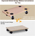 500 Lbs (23" x11.5" Goplus Furniture Moving Dolly, Heavy Duty Wood Rolling Mover with Wheels for Piano Couch Fridge