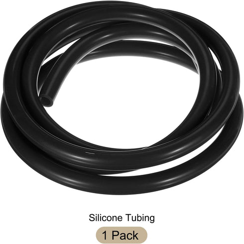 10ft Black Silicone Tubing, 12.7mm(1/2") ID x 19mm(3/4") OD Pure Industrial Plastic Hoses for Pump
