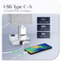 3 Dimmable Bulb Soilsiu Bedside Lamp with USB Ports - Touch Control Table Lamp for Bedroom with USB C+A Charging Ports