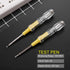 Fielect 2Pcs Voltage Tester Screwdriver, Contact Voltage Tester Pen for Circuit Detection 100-500V