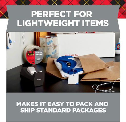 Scotch Shipping Packaging Tape, 1.88" x 54.6 yd, 6 Rolls (Model 3350-6)